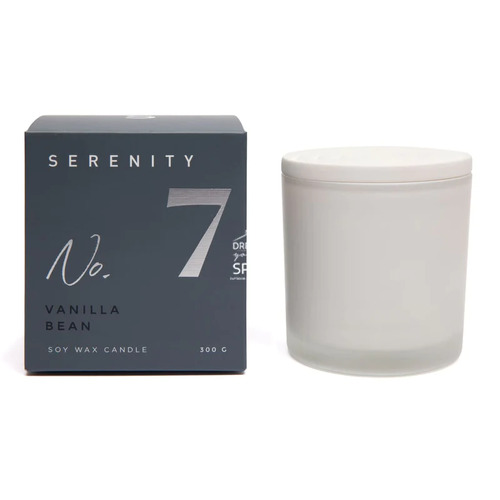 Serenity Soy Wax Candle 300g No.7 - Vanilla Bean