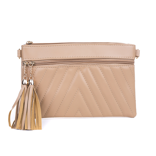 Ladies Fashion Hand Bag 24x16cm - Sand