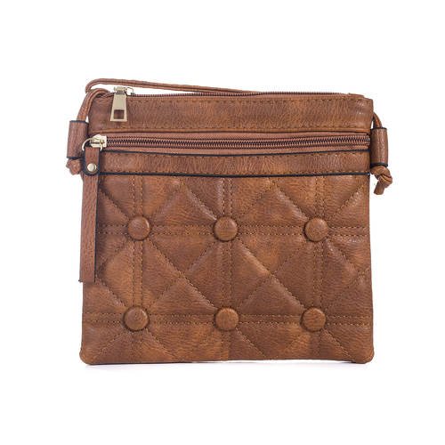 Ladies Fashion Hand Bag 19x18.5cm - Caramel