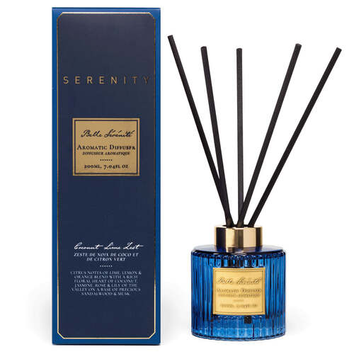 Serenity Aromatic Diffuser 200ml "Belle Serenite" - Coconut Lime Zest