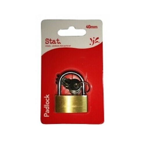 Stat Brass Padlock And Keys Lock - 40mm