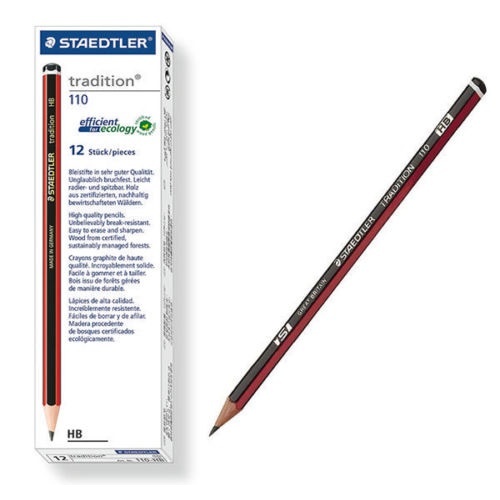 Staedtler Tradition 110 HB Lead Pencil - 12 Pack