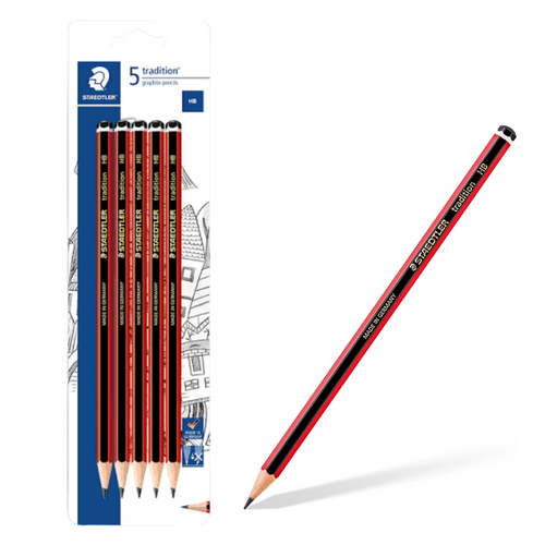 Staedtler Tradition HB Lead Pencil 110-HB BK5 - 5 Pack
