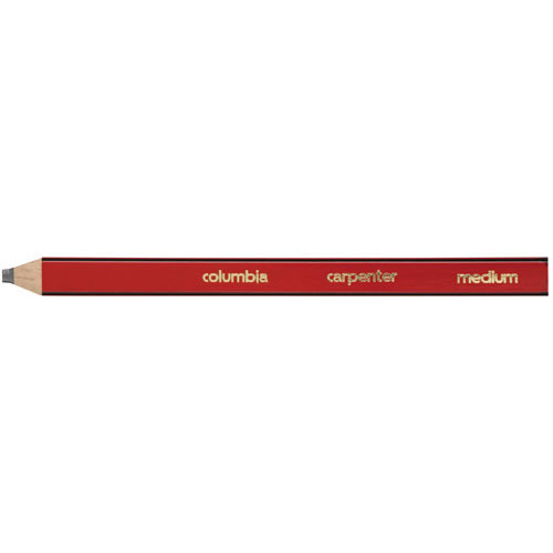 Columbia Carpenters Medium Pencil Red - 10 Pack