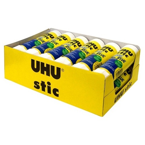 UHU Blue Glue Stick Stick Magic 40g Fast Drying - 12 Pack
