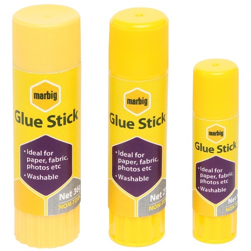 Marbig Glue 8gm Glue Stick Washable Non Toxic - 30 Pack