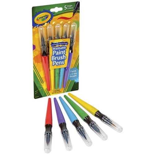 Crayola Washable Paint Brush Pens 5 Assorted Colours