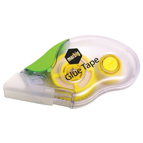 Marbig Glue Tape Roller Dispenser 8.4mm x 10m Art Craft DIY Scrapbook  - 975493