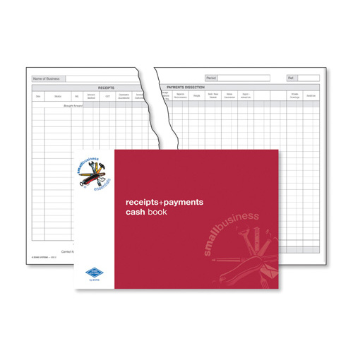 Zions Receipts + Payments Cash Book 210 x 297mm SBE12