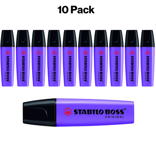 Stabilo Boss Highlighter Lavender 196186 - 10 Pack