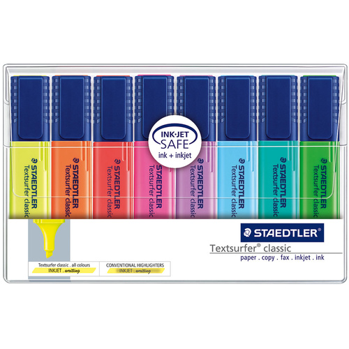 Staedtler Highlighter TextSurfer Assorted Colours - 8 Pack