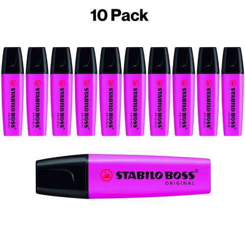 Stabilo Boss Highlighter Lilac 72582 - 10 Pack