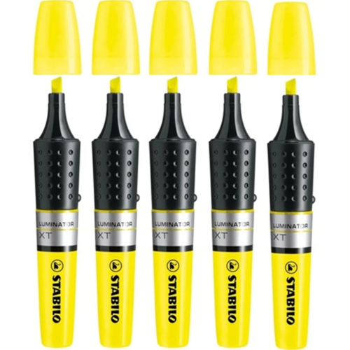 5 X Stabilo Luminator XT Highlighters Liquid - Yellow
