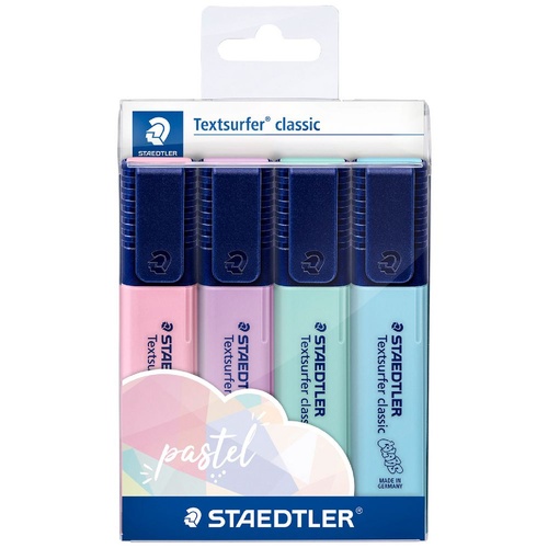 Staedtler Textsurfer Classic Highlighters Pastel - 4 Pack