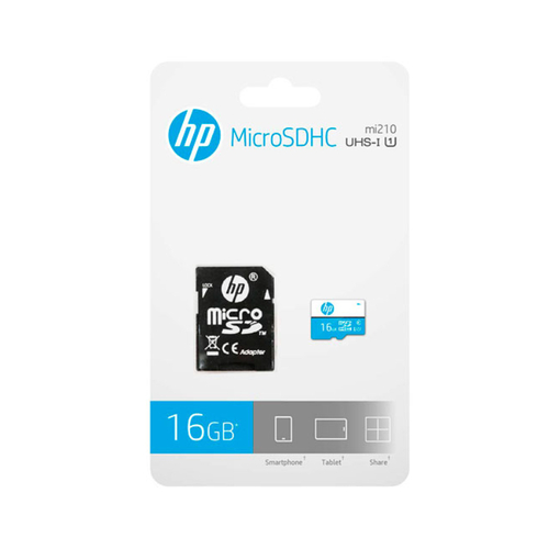 HP 16GB MicroSD U1 SDHC Card High Speed Memory Card - HFUD0161U1BA