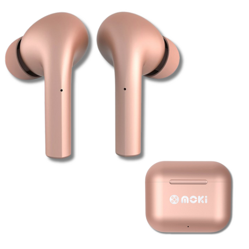 Mokipods True Wireless Earbuds Bluetooth In Ear Earphones , Pods With Mic - Rose Gold
