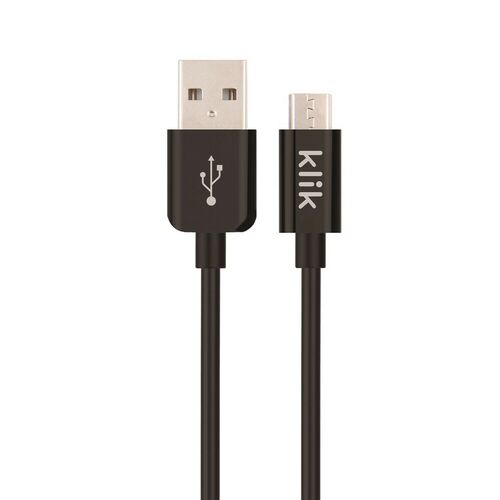Kik Micro-USB Charge & Sync Cable 1.2m - Black