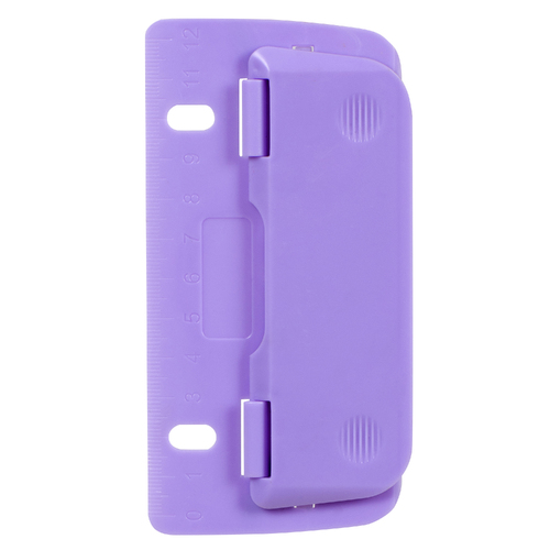 Colourhide Bindermate Hole Punch 2 Hole For Ring Binder & Lever Arch Files 6 Pack - Purple