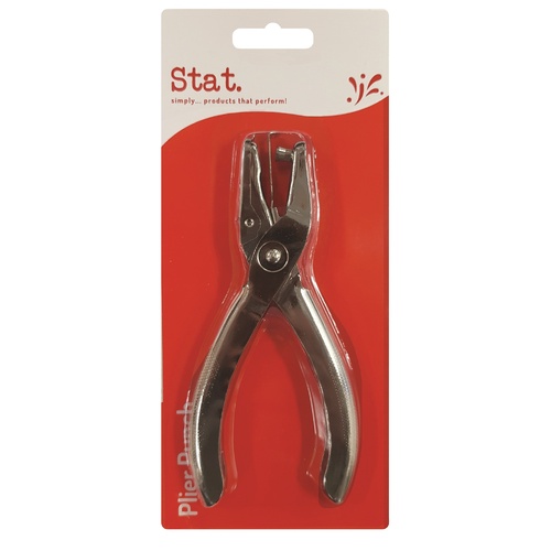 Stat Metal Plier Hole Punch 1 Hole 8 Sheet Capacity 87859 - Silver 