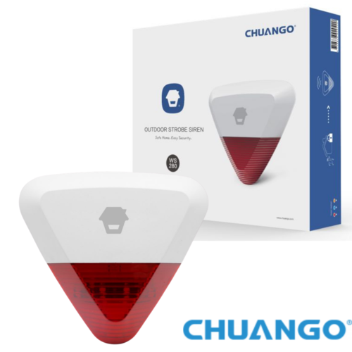 Chuango WS-280 Wireless Outdoor Mains Powered Strobe Siren Home Security Alarms
