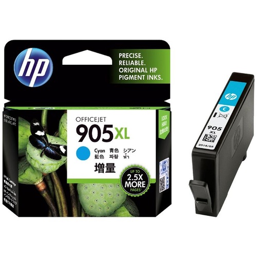 HP 905XL Genuine Ink Cartridge High Yield - CYAN