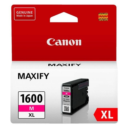 Canon Genuine PGI1600XLM Magenta Ink High Yield Tank - Magenta