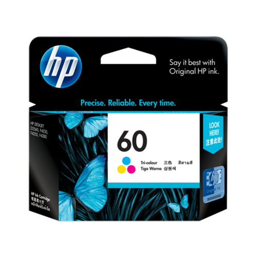 HP 60 HP Genuine Ink Cartridge COLOUR - Gst Include invoice Supplied