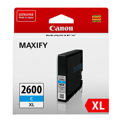 Canon Genuine PGI2600XL Ink Tank Cartridge - Cyan