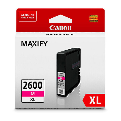 Canon Genuine PGI2600XL Ink Tank Cartridge - Magenta