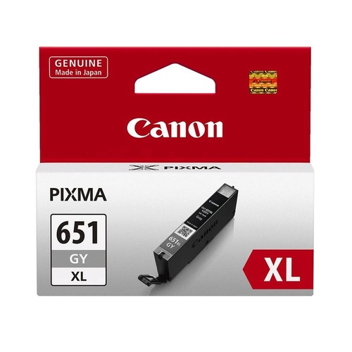 Canon Genuine CLI651XL Grey Ink Cartridge High Yield - Grey 