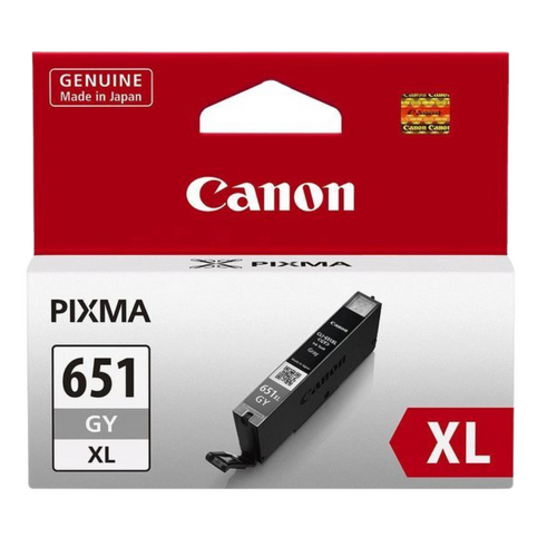 Canon Genuine CLI651XL Grey Ink Cartridge High Yield - Grey