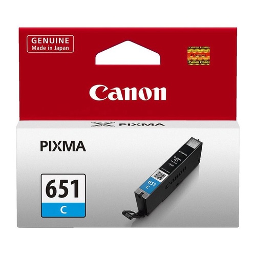 Canon Genuine CLI-651 Cyan Ink Cartridge - Cyan