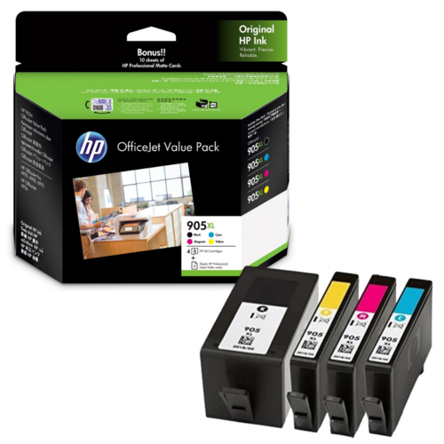 Genuine Original HP 905XL High Yield - Value Pack Ink Cartridge