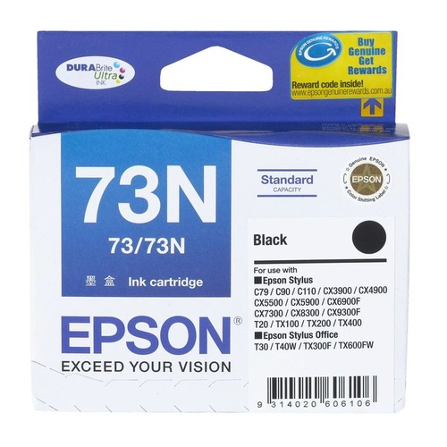Epson  Genuine T1051 (73N) Black Ink Cartridge - Black 
