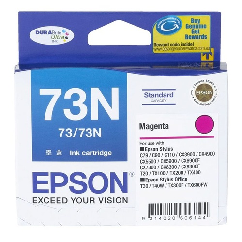 Epson Genuine T1053 (73N) Magenta Ink Cartridge - Magenta