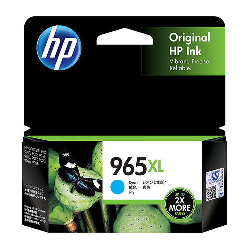 HP Genuine 965XL Ink Cartridge High Yield INK07468 - CYAN