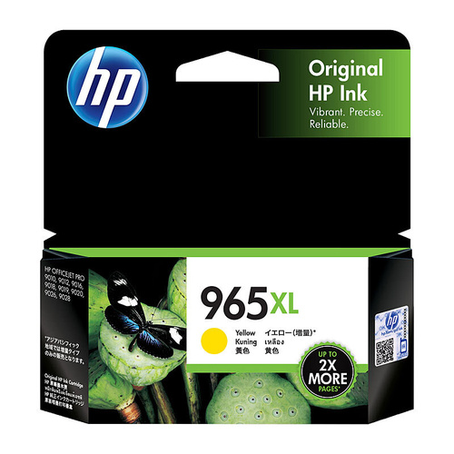 HP Genuine 965XL Ink Cartridge High Yield 3JA83AA - YELLOW