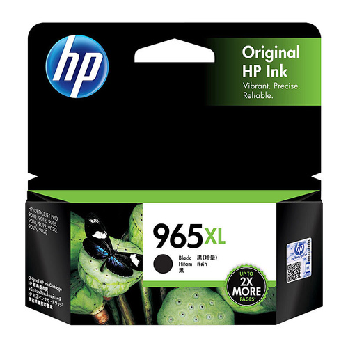 HP Genuine 965XL Ink Cartridge High Yield 3JA84AA - BLACK