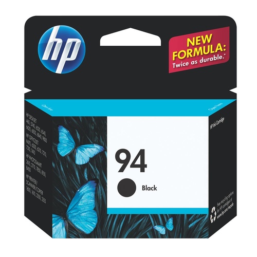 HP Genuine 94 Black Ink Cartridge 11ml - Black 
