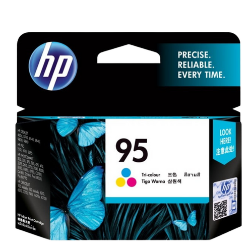 HP Genuine 95 Colour Ink Cartridge 7ml - Colour