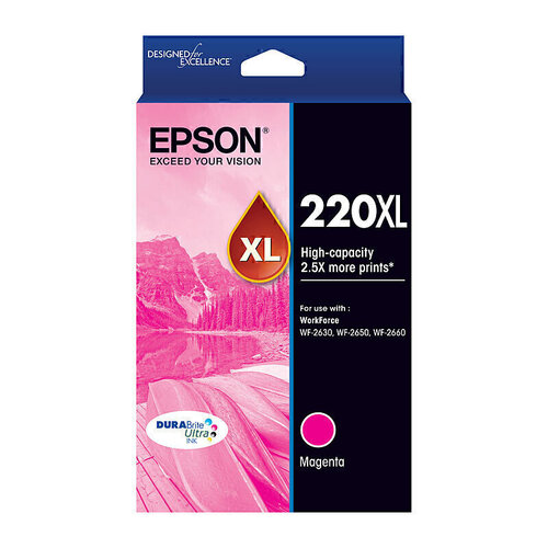 Epson Genuine 220XL Magenta Ink Cartridge - Magenta