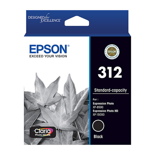 Epson Genuine 312XL High Capacity Ink Cartridge Black - E312BXL