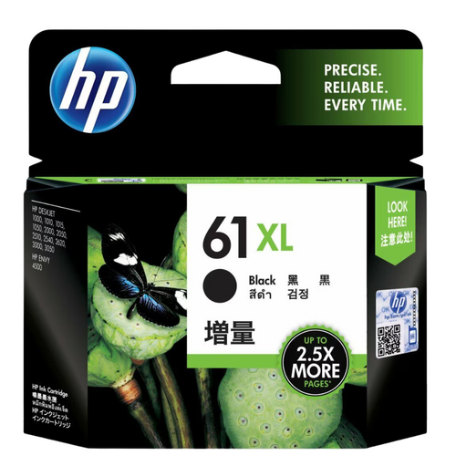 HP Genuine 61 Black XL ink Cartridge High Yield - Black