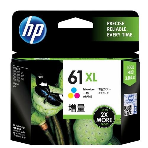 HP Genuine 61 Colour XL ink Cartridge High Yield - Colour