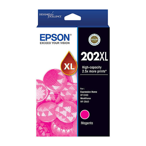 Epson 202XL Genuine Ink Cartridge High Yield - Magenta