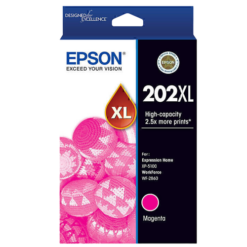 Epson Genuine 202XL Ink Cartridge High Yield - Magenta