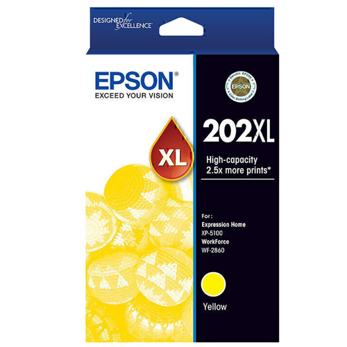 Epson Genuine 202XL Ink Cartridge High Yield - Yellow