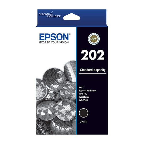Epson 202 Genuine Ink Cartridge - Black