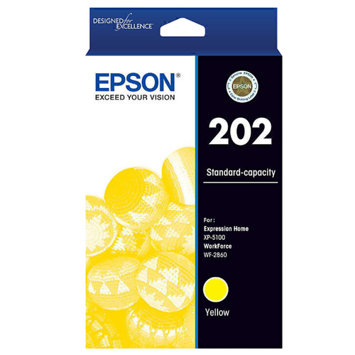 Epson Genuine 202 Ink Cartridge - Yellow