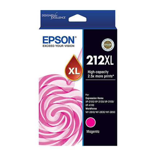 Epson 212XL Ink Cartridge High Yield Genuine - Magenta